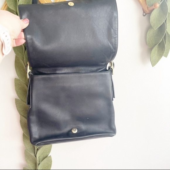Vintage Coach Black Leather Bag - Picture 11 of 11